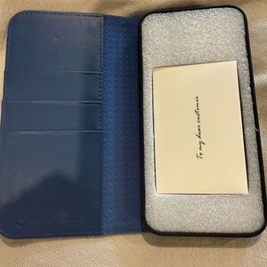 Stylish Navy Leather Phone Case